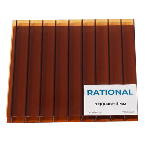 RATIONAL сотовый пк. 6 мм (0.78) 2,1*12 м терракот